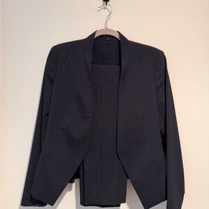 Theory Navy Pinstripe Suit Set